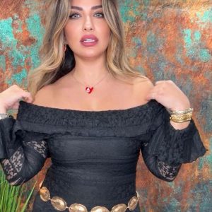 Midnight Lace Elegance Top