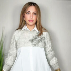 Luxury Two-Tone Blouse