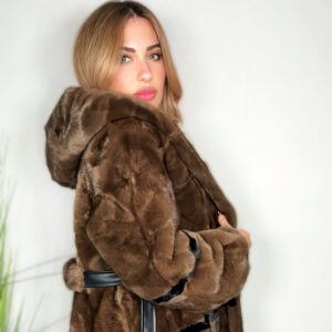 Luxury fur coat with full coverage