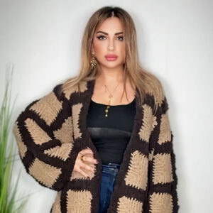 Patterned Knit Cardigan